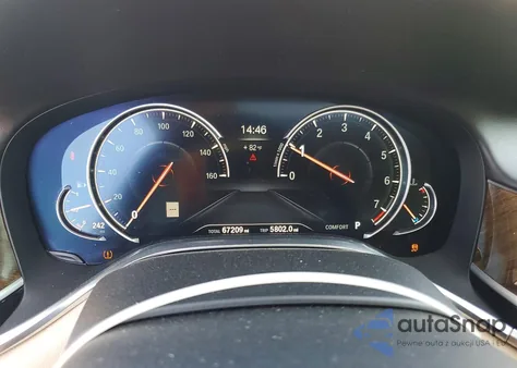 2016 BMW 740 I из США, поврежденный, VIN WBA7E2C52GG738996